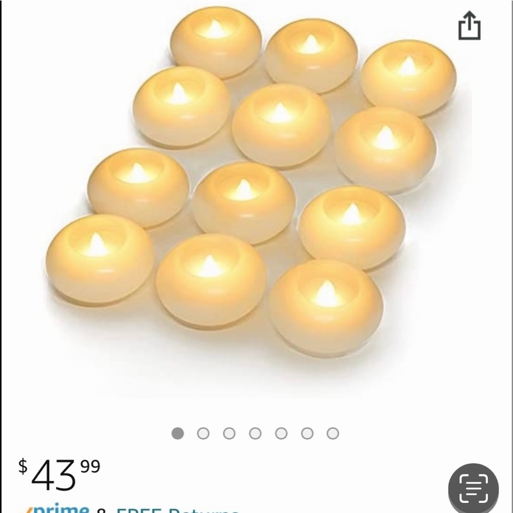 3 Brand New Boxes of Flameless Floating Candles.